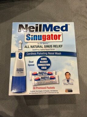 NeilMed Sinugator Cordless Nasal Wash - Blue/White